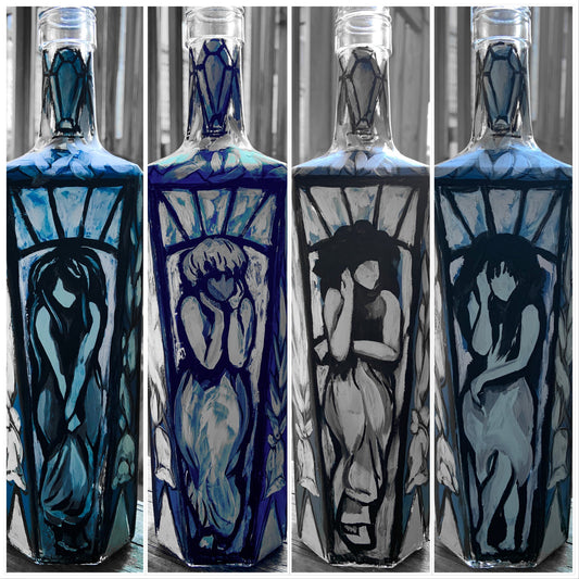 Hand-painted bottles